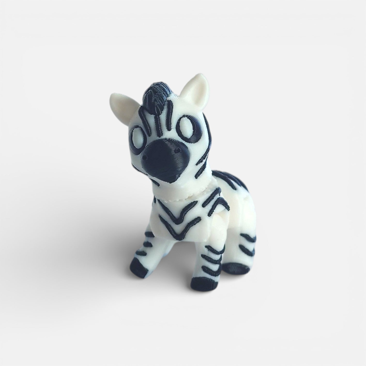 3D spausdintas mini zebriukas