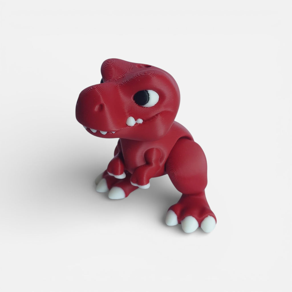 3D spausdintas T‑Rex – lankstus dinozauras žaisliukas