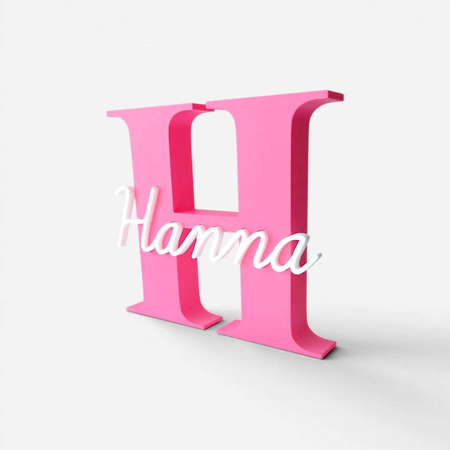 Personalizuota 3D spausdinta monograma – vardinė dekoracija