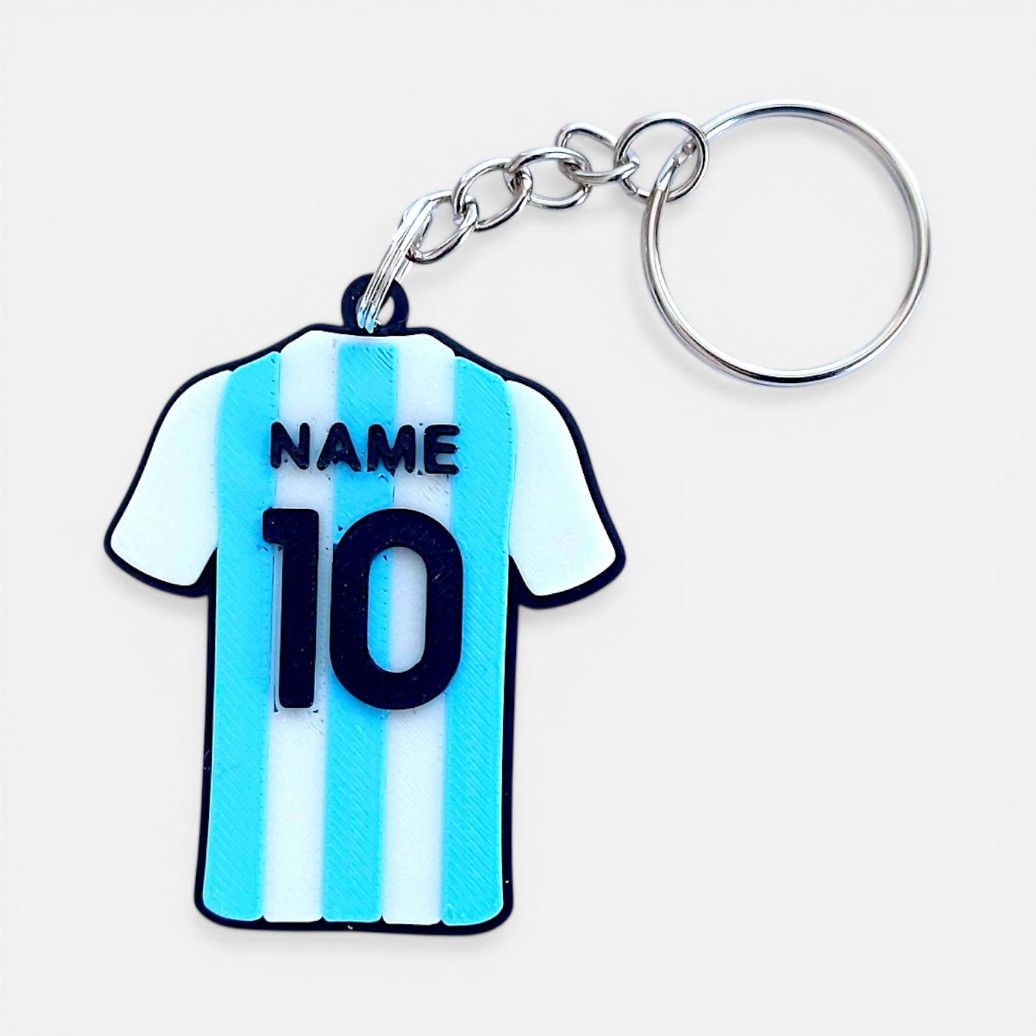 Personalizuotas futbolo „Jersey Soccer“ pakabukas – su vardu ir numeriu