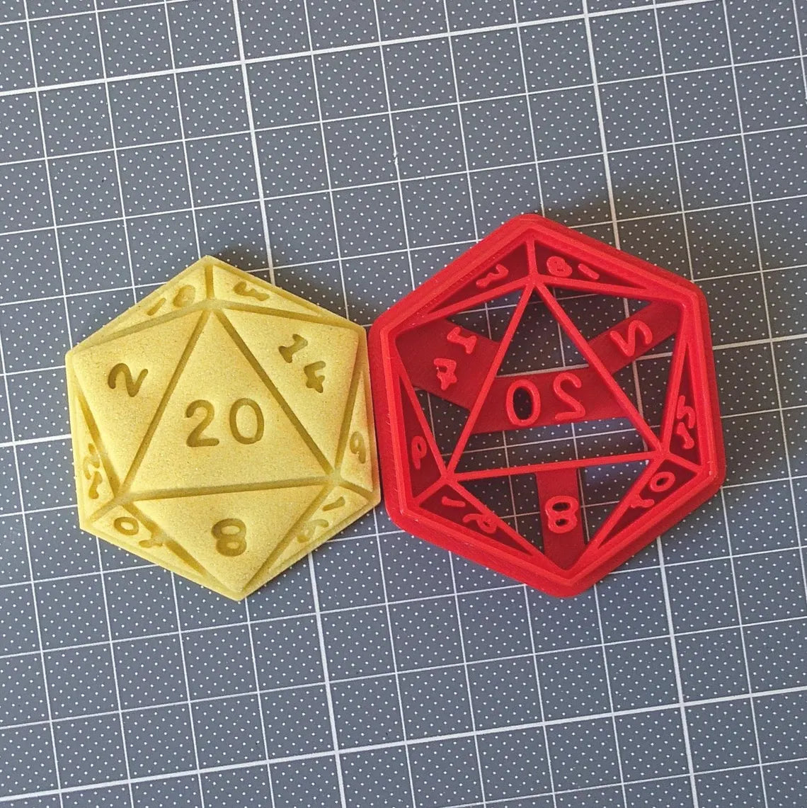 D20 kauliuko sausainių formelė – DnD ir Dungeons & Dragons