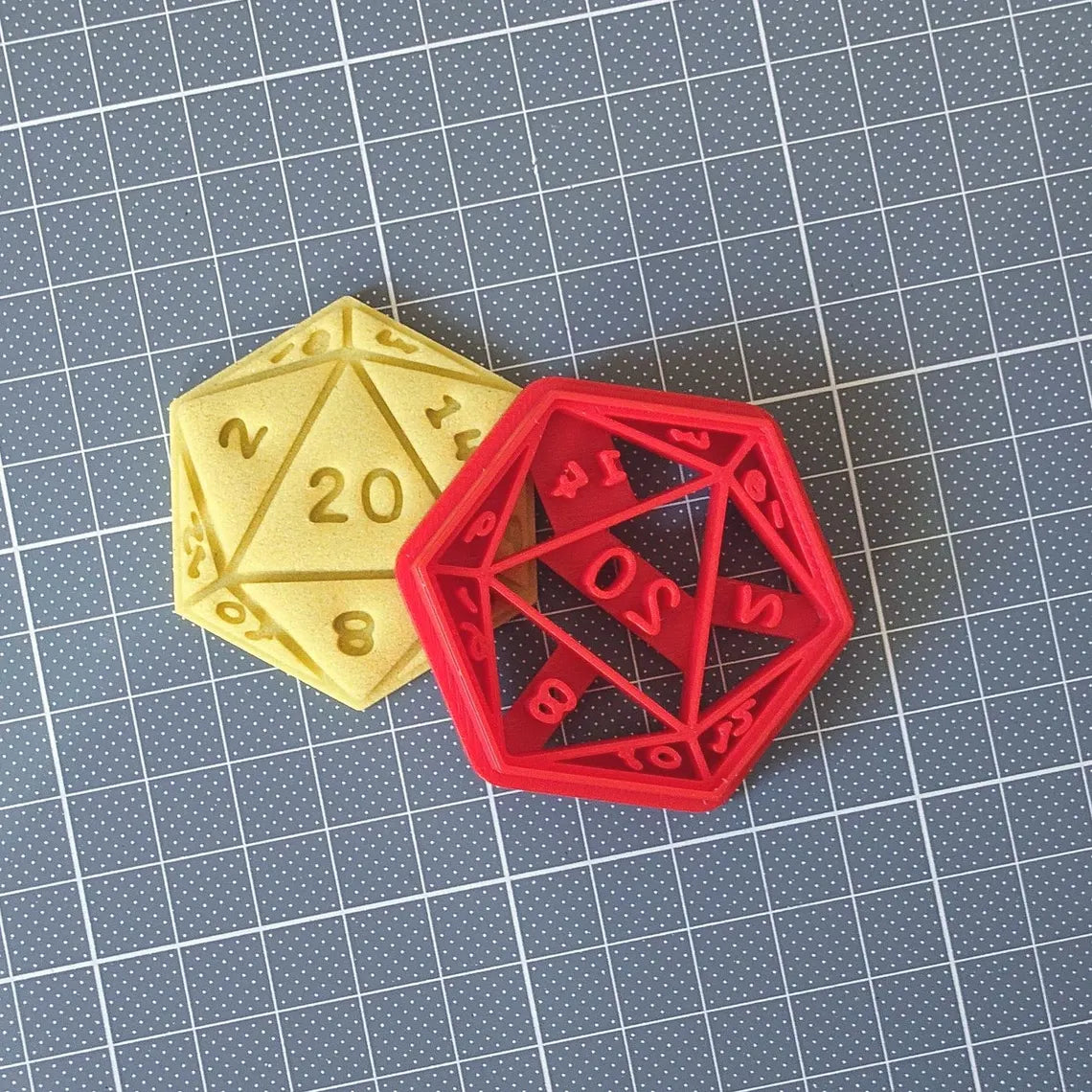 D20 kauliuko sausainių formelė – DnD ir Dungeons & Dragons