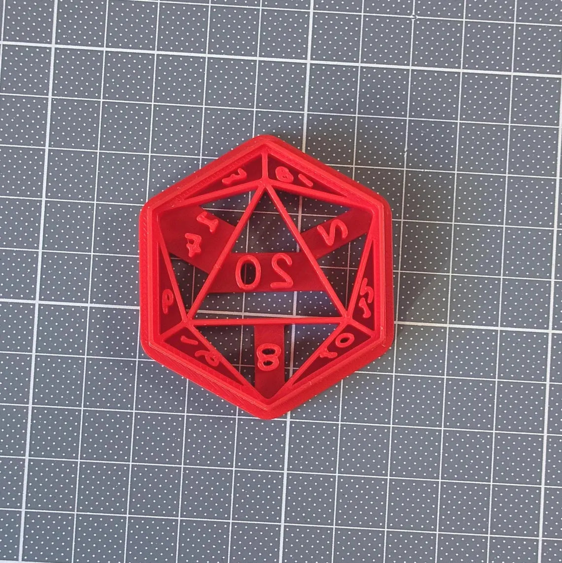 D20 kauliuko sausainių formelė – DnD ir Dungeons & Dragons