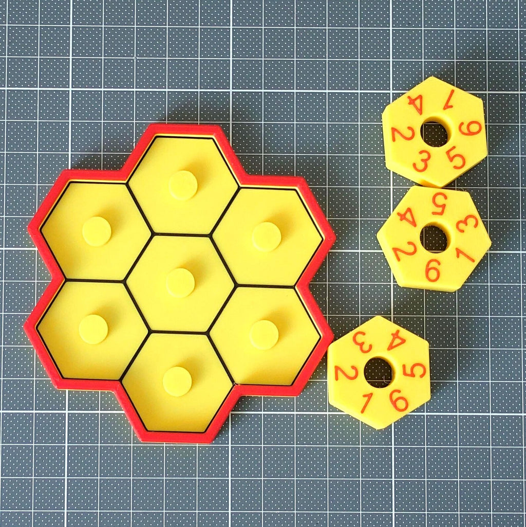 3D spausdintas 7 šešiakampių galvosūkis