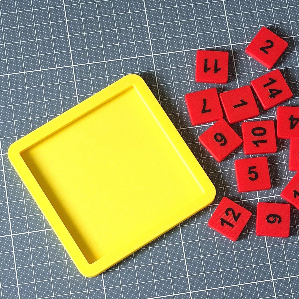 3D spausdintas 15 plytelių galvosūkis