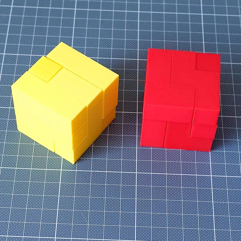 3D spausdintas galvosūkio kubas